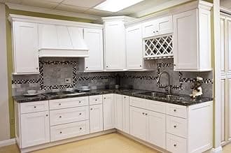 L&D Renovations 10 x 10 Kitchen Cabinets (Shaker Designer White)