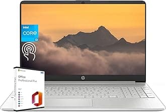HP Laptop Business Student 15.6" HD Touchscreen, Intel 6-Core i3-1215U Processor, 8GB RAM, 512GB SSD, lntel UHD Graphics, Windows 11 Home, Microsoft Office Lifetime License