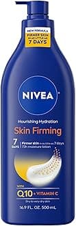 Nourishing Hydration Skin Firming Body Lotion with Q10 and Vitamin C, 72-Hour Body Moisturizer for Dry to Very Dry Skin, 16.9 Fl Oz Pump Bottle