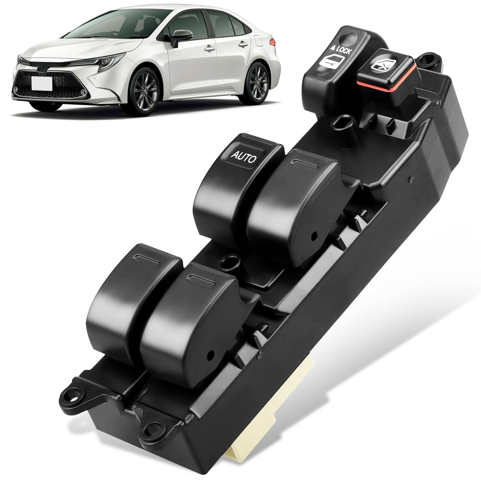 PUENGSI Driver Side Master Power Window Switch for | 1998-2001 Toyota Camry | 1998-2002 Toyota Corolla | Replace OE 84820-AA011
