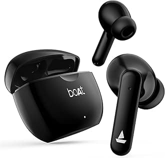 Airdopes 120 Truly Wireless in Ear Ear Buds w/in Ear Detection, 40 hrs Playtime Quad Mics with ENx™ Tech, ASAP™ Charge, IWP™ Tech, Beast™ Mode with 65 ms Low Latency, BTv5.3 & IPX4(Active Black)