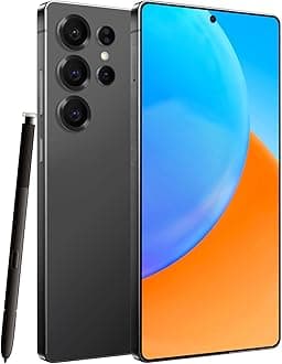 Unlocked Cell Phone C25Ultra, 12+512GB Smartphone,48+108MP Camera,Long Battery Life 6800mAh, Dual SIM, 6.9“ HD Screen Phone,Face ID Black