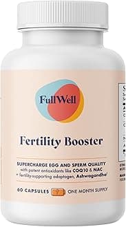 FullWell Fertility Booster - Conception Support for Men & Women - Supports Egg & Sperm Quality - Reproductive Health - CoQ10, Ashwagandha, NAC & ALA - 60 Count (30 Servings)