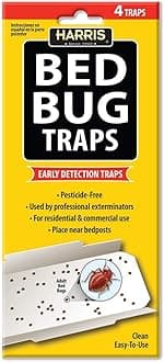 Bed Bug Traps for Early Detection & Monitoring, 4 Pack