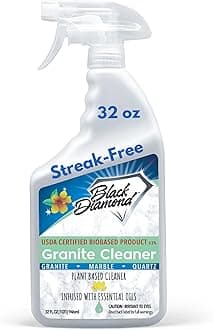 Granite Counter Cleaner: USDA Certified BIOBASED- Safe for Granite and other stone countertops. Safe for food contact formula to keep your countertops looking fresh and clean!