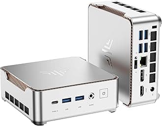 KAMRUI Pinova P2 Mini PC 16GB RAM 512GB SSD, AMD Ryzen 4300U(Beats 10110U/3500U/N150/N95,Up to 3.7 GHz)Mini Computers,Triple 4K Display/HDMI+DP+Type-C/WiFi/BT for Home/Business Mini Desktop Computers