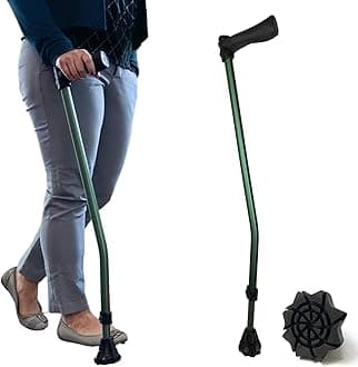 Dynamo Cyclone Cane Maximum Grip for Every Step. Designed for All-Day Comfort. Built to Keep You Steady and Safe. Stability You can Trust, Anywhere You go. (Green)