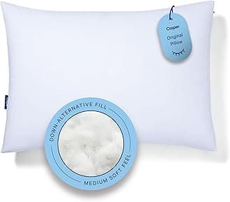 Sleep Original Pillow, Standard Size – Medium Soft Feel, Down-Alternative Fill, Supports Side, Back & Stomach Sleepers, Neck Pain Relief, Machine Washable