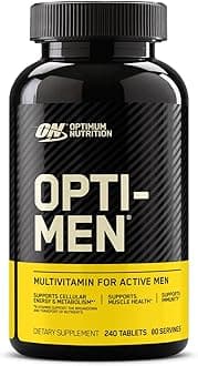 Opti-Men Daily Multivitamin for Men, Immune Support Supplement with Amino Acids, 80 Day Supply, 240 Count, (Packaging May Vary)