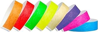 Wristco 1,600 Tyvek Wristbands for Events, 10-Color Variety Pack – Tamper-Proof Design Prevents Reuse – Premium-Grade Bracelets for Hospital & Medical ID, Party, VIP Identification