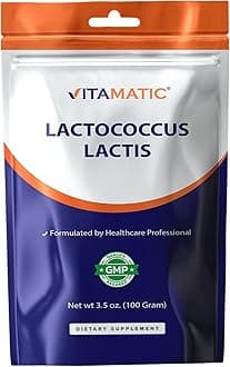 Vitamatic Lactococcus Lactis Probiotic Powder - Digestive Health Support - 100 Gram (3.5 OZ) - 100 Servings