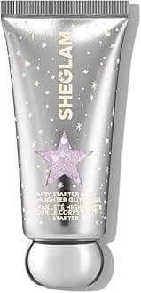 SHEGLAM Party Starter Body Highlighter Glitter Gel Quick-Drying and Non-Sticky Glitter Spray Liquid Highlighter for Face, Hair, Body - Social Butterfly