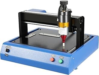Electric Metal Marking Machine 110V 400W Jewelry Engraving Machine Tools, Desktop Engraving Machine for Industrial Nameplate Tag Steel ID Card Stainless Steel Plastic Engraving,Marking Speed 50mm/s