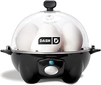 DASH Rapid Egg Cooker: 6 Egg Capacity Electric Egg Cooker for Hard Boiled Egg...