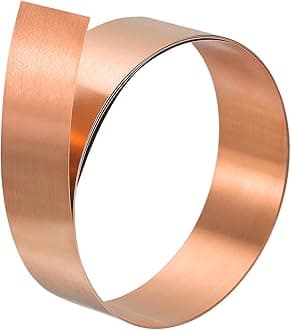uxcell Copper Sheet Roll, Metal Foil Plate 1000mm x 20mm x 1mm