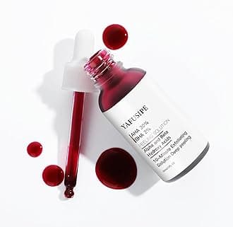 AHA 30% + BHA 2% Peeling Solution Exfoliating Chemical Skin Peel for Face at Home Facial Mask Red Peeling BHA Liquid Exfoliant Acid Peels Salicylic Acid Exfoliators Acid Peel for Face 1Floz