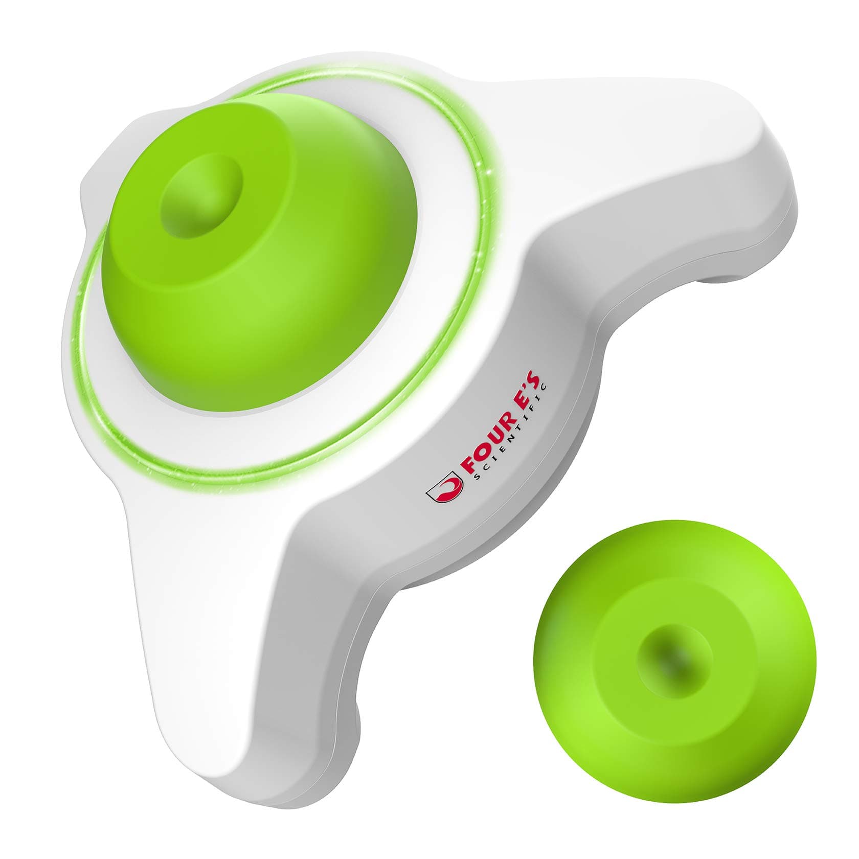 Mini Vortex Mixer with Extra Interchangeable Silicone Cap, Lab Vortex Shaker with Touch Function, 5600rpm, 6mm Orbital Diameter, for Acylic Paints, Nail Polish, Test Tubes, Green