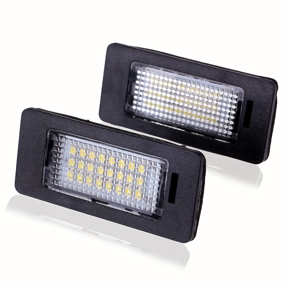 GSRECY For 3 5 Series E39 E60 E90 E92 F30 F10 E82 White LED License Number Plate Light Lamp