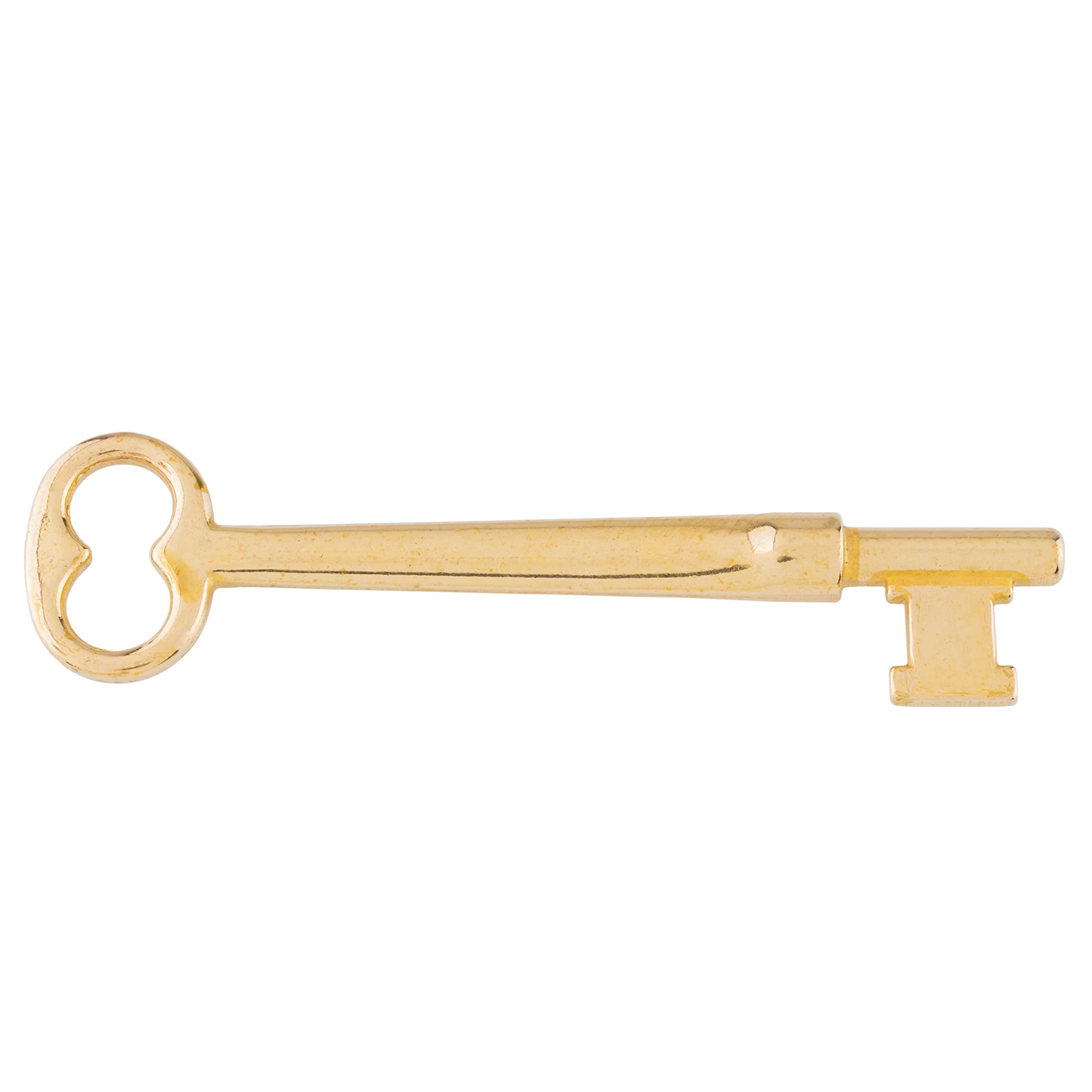 Solid Brass Skeleton Key w/Double Notched Bit - for House Doors with Mortise Locks | UA-51SK (1)