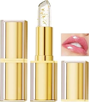 Color Changing Lipstick, pH Adaptive Lipstick, Ph Lip stick Color Changing 24 Hours Long Lasting & Moisturizing Lip Gloss for Lip Balm, Clear Lip stick for Women, Birthday Mothers Day Gifts, Gold