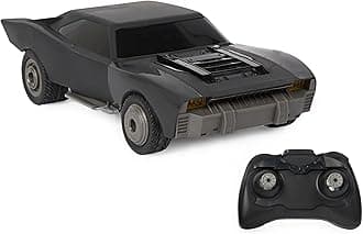 DC Comics, The Batman Turbo Boost Batmobile, Remote Control Car with Official Batman Movie Styling Kids Toys for Boys and Girls Ages 4 and Up