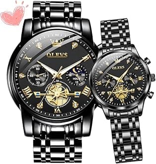 Couple Watch Valentines Couple Matching Watches His and Her Couple Set Wrist Watch Men and Women Lovers Wedding Romantic Gifts Set of 2