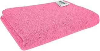 Microfiber Bath & Hair, Care Towel Set of 1 Piece, 70x140 Cms (Pink). Super Soft & Comfortable, Quick Drying, Ultra Absorbent in Large Size.