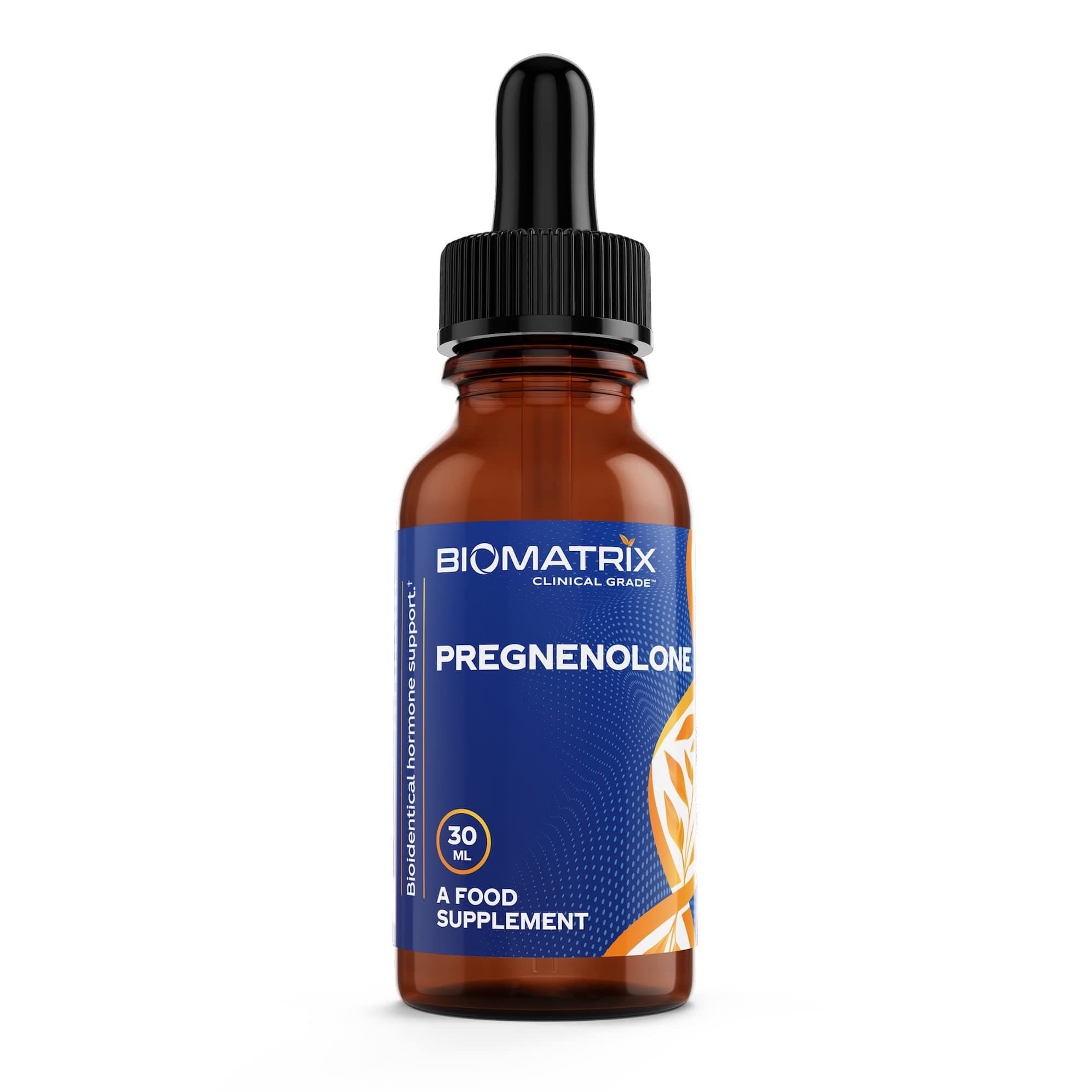 BioMatrix Pregnenolone Supplement, Sublingual Micronized Liquid for Memory & Mood | 3X Better Absorption Than Capsules (30 ml) - 30-60 Day Supply