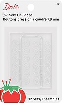 Dritz Sew-On Snaps - Clear - 12 Ct.