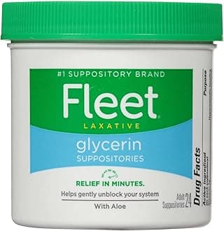 Fleet Suppos Glycerin Suppository Laxatives, Adult Size 24s