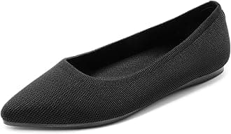 DREAM PAIRSWomen's Dress Pointed Toe Flats Ballet Comfort Soft Slip On Casual Flat Shoes for Work Office Business