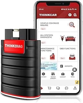 ThinkDiag Bluetooth OBD2 Scanner, Car Code Reader, 16 Reset Service Functions, for IOS Android, Diagnostic Scan Tool, ECU Coding, Auto-VIN