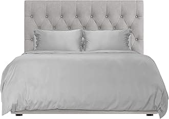 Hotel Sheets Direct 100% Duvet Cover 3 Piece Set - Better Than Silk - 1 Duvet Cover, 2 Pillow Shams with Corner Ties and Zipper Closure (King, Grey)