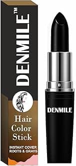 Black Hair Dye Pencil for Men & Women Grey Hair Coverage Touch Up Stick Instant Hair Colour Stick Cute Colour Hair Dye Root Touch Up for Grey Hair Concealer Women