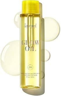 Glow Oil - 5 fl oz - SPF 50 PA++++ Vitamin E Body Oil + Broad Spectrum Sunscreen Protection - With Marigold, Meadowfoam & Grape Seed Extracts | PA++++, With Marigold, Meadowfoam, Grape Seed Extracts