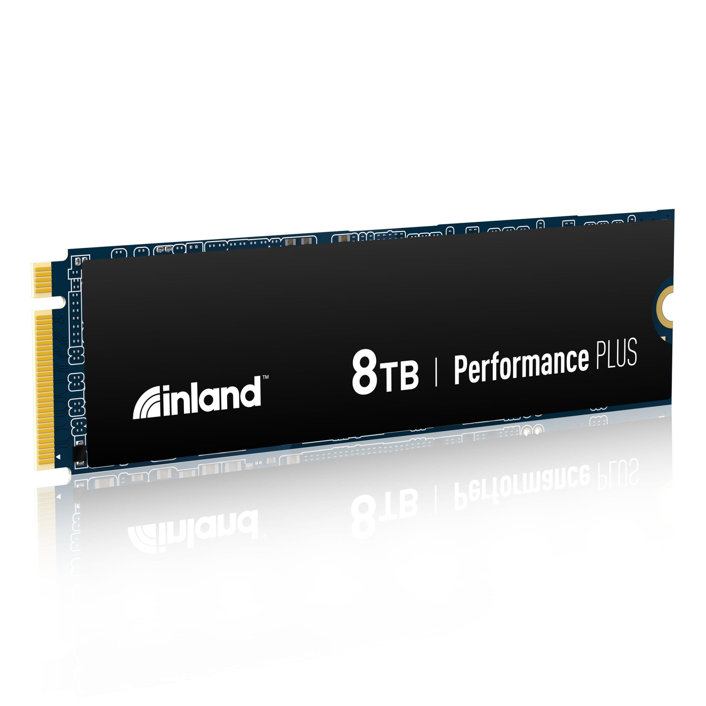 INLAND 8TB Performance Plus NVMe Internal Gaming SSD Solid State Drive - Gen4 PCIe, M.2 2280, DRAM Cache, 176-Layer TLC 3D NAND Flash, Up to 7,100MB/s
