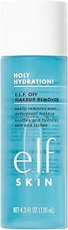 e.l.f. SKIN Holy Hydration! e.l.f. Off Makeup Remover, Liquid Makeup Remover for Eye, Lip & Face Makeup, Gentle Formula, Vegan & Cruelty Free, 130 ml