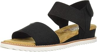 SkechersWomen's Desert Kiss-Stretch Quarter Strap Sandal Flat