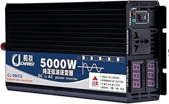 3000W 4000W 5000W Pure Sine Car Inverter Power Voltage Converter DC 12V/24V/48V/60V/72V to 110V / 220V 230V AC Pure Sine Wave Inverter Transformer Converter for Camping RV (Color : 72Vto110V, Size :