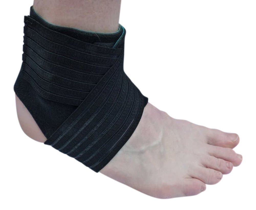 Ankle Support Brace Ankle Strapping with Hook and Loop Straps Hypoallergenic Hi-Prene Fabric with Adjustable Double Belt for Superior Support Erganomic and Anatomical Design Universal Size