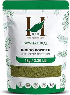 H&C Herbal Ingredients Expert Natural Indigo Leaf Powder Hair Black (1kg / 2.20 LB)