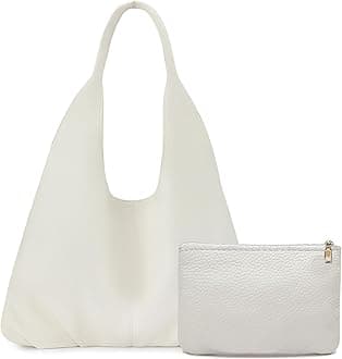 NIUEIMEE ZHOU Slouchy Hobo Bags for Women Retro Vegan Leather Shoulder Handbags with Coin Purse