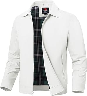 TBMPOY Men's Lightweight Jackets Casual Windbreaker Stylish Light Fall Spring Golf Work Dress Business
