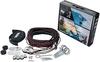 Hoister Cargo Carrier Overhead Garage Storage 4-Point Hoist System for 90lb Carriers, Kayaks, Canoes, General Storage (90lb max Load, 12ft.Ceiling), Model 7802.12