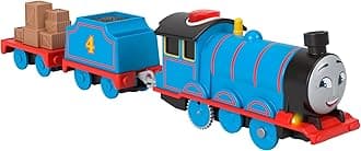 Thomas & Friends Motorized Toy Train Talking Gordon Battery-Powered Engine with Sounds & Phrases for Preschool Kids 3+ Years, UK English Version, HWY29
