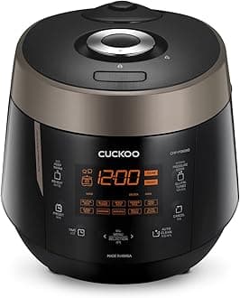 Cuckoo CRP-P0609S 6 Cup Electric Pressure Rice Cooker, 120V, Black by Cuckoo