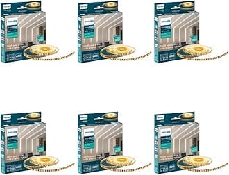 Philips Polycarbonate LED Profile Light for Ceiling|5-Meter 120 LED Strip Light for Home Decoration|Even Glow, Warm White|Pack of 6 (Driver Required Separately)