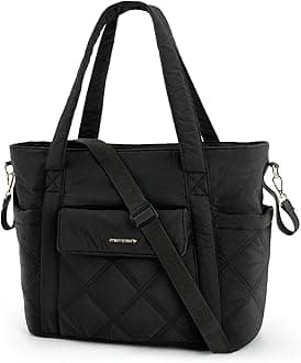 mommore Diaper Bag Tote Small Baby Bag with Insulated Pockets, Lightweight Mommy Tote with Stroller Straps, Nurse Gym Travel