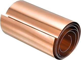 uxcell Copper Sheet Roll, Metal Foil Plate 1000mm x 100mm x 0.3mm