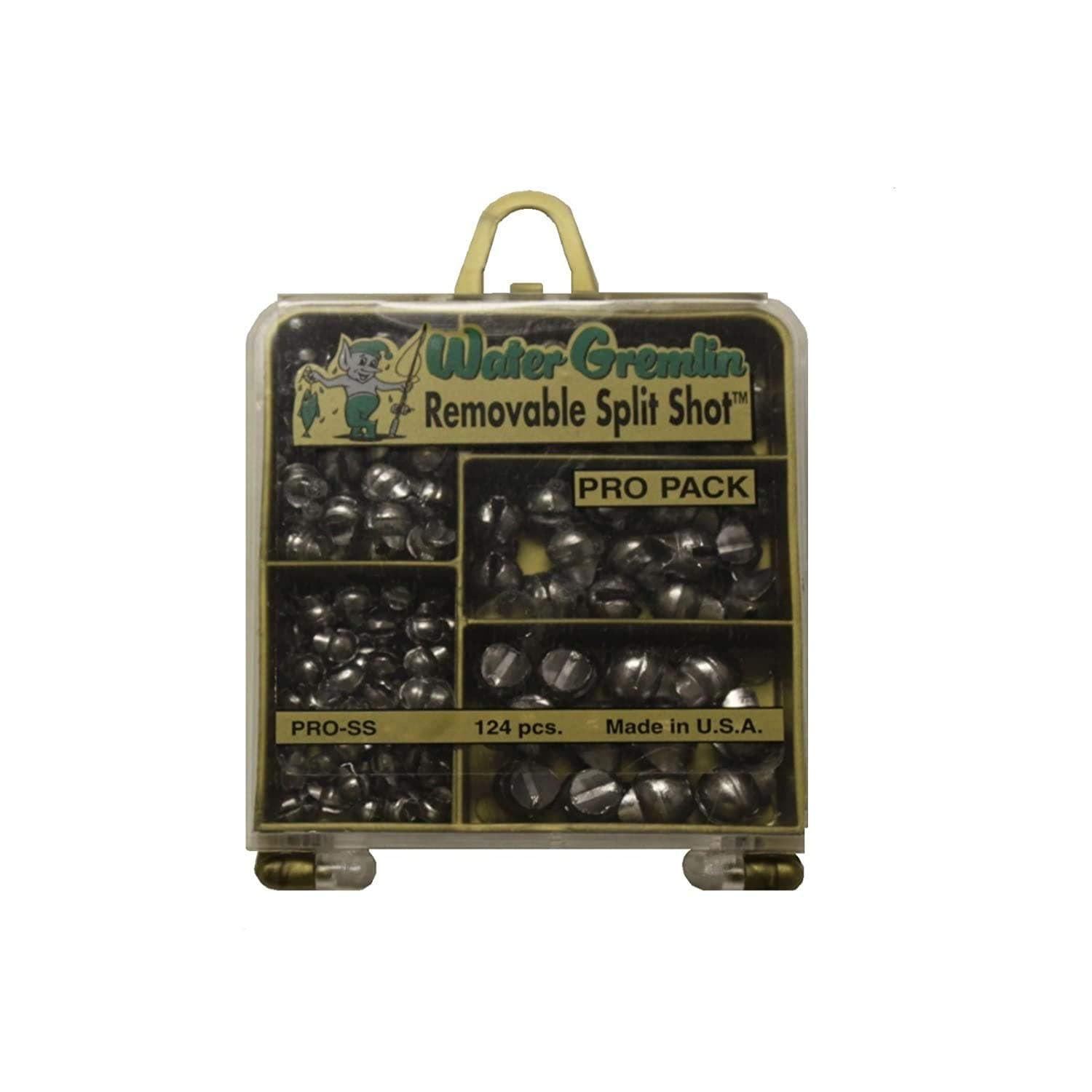 Water Gremlin Removable Split Shot Pro Pack, 48ea/BB, 36ea/3/0, 16ea/7, 12ea/5, 12ea/4, Multi (1 Pack)